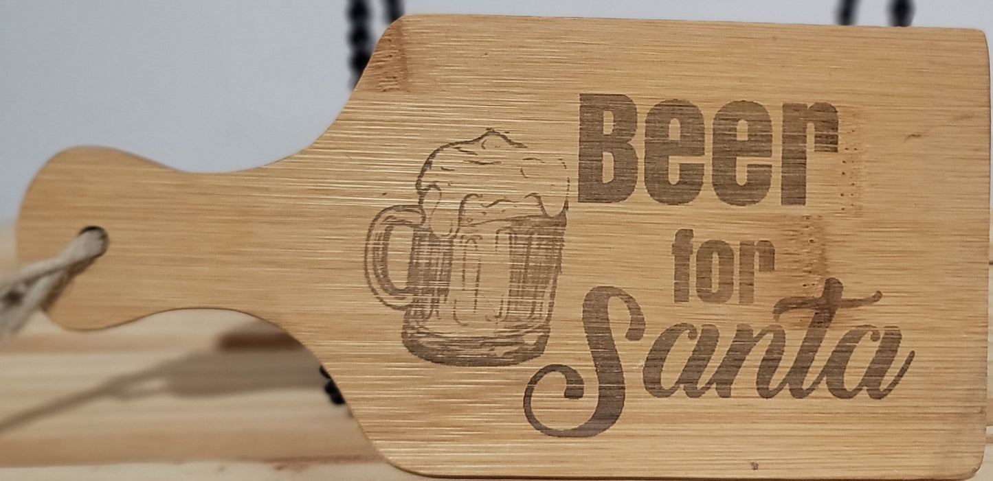 Beer for Santa Small Cutting Board