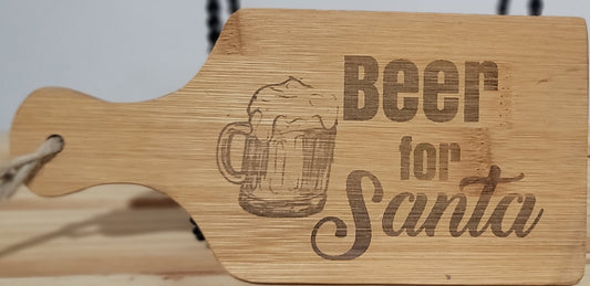 Beer for Santa Small Cutting Board